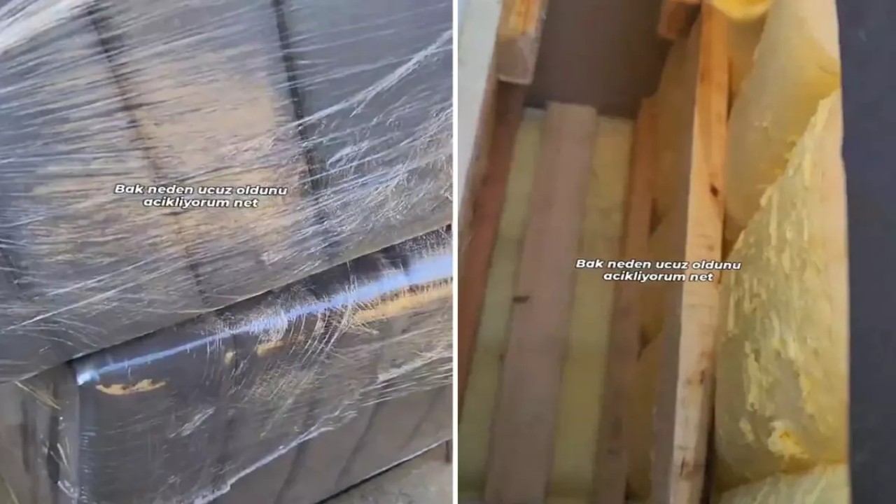 Görüntüler Türkiye’den! Satın aldığı koltuğu inceleyen vatandaş neye uğradığını şaşırdı