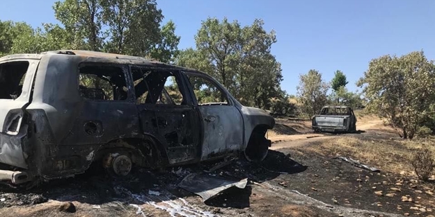 Görüntüleri ortaya çıktı! PKK'lı teröristler bu araçlarda vuruldu