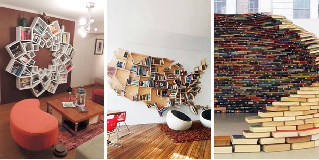 Göz kamaştıran kitaplık tasarımları