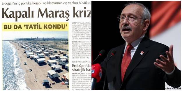‘Gözler ‘Niye sadece sahil’ diyen Kılıçdaroğlu’nu arıyor... CHP kafalılardan emperyalistlere ‘biz size bağlıyız’ başlığı