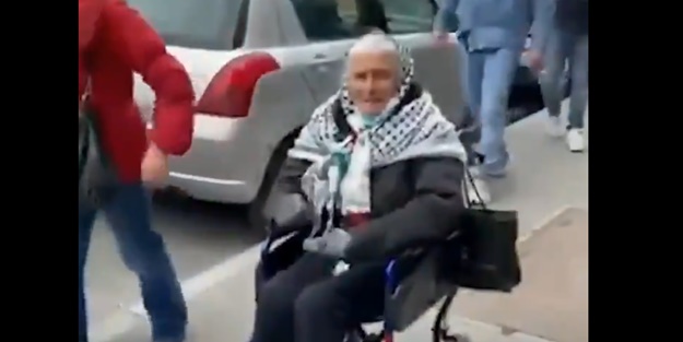 Gözyaşları içinde haykırdı! Fransız kadından duygulandıran Filistin sözleri