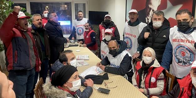 Grevdeki işçilerden CHP'ye protesto! Gerginlik yaşandı