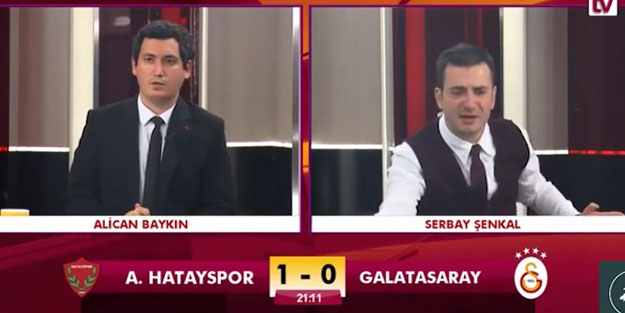 GS TV spikeri maçı anlatırken kahroldu