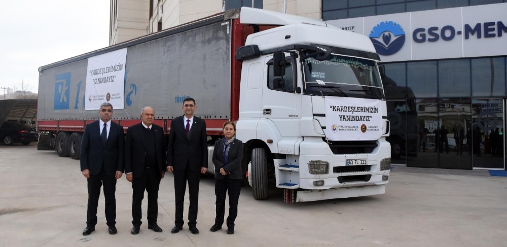 GSO’nun yardım tırı yola çıktı 