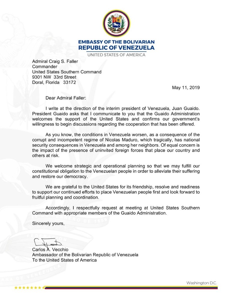 Guiado, ABD ordusundan yardım istedi 