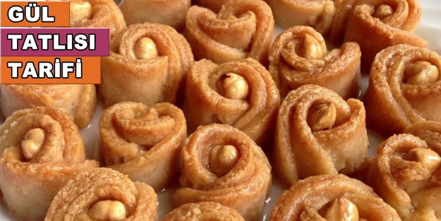 Gül tatlısı tarifi nasıl yapılır? Tam ölçülü, kıyır kıyır, pratik gül tatlısı tarifi