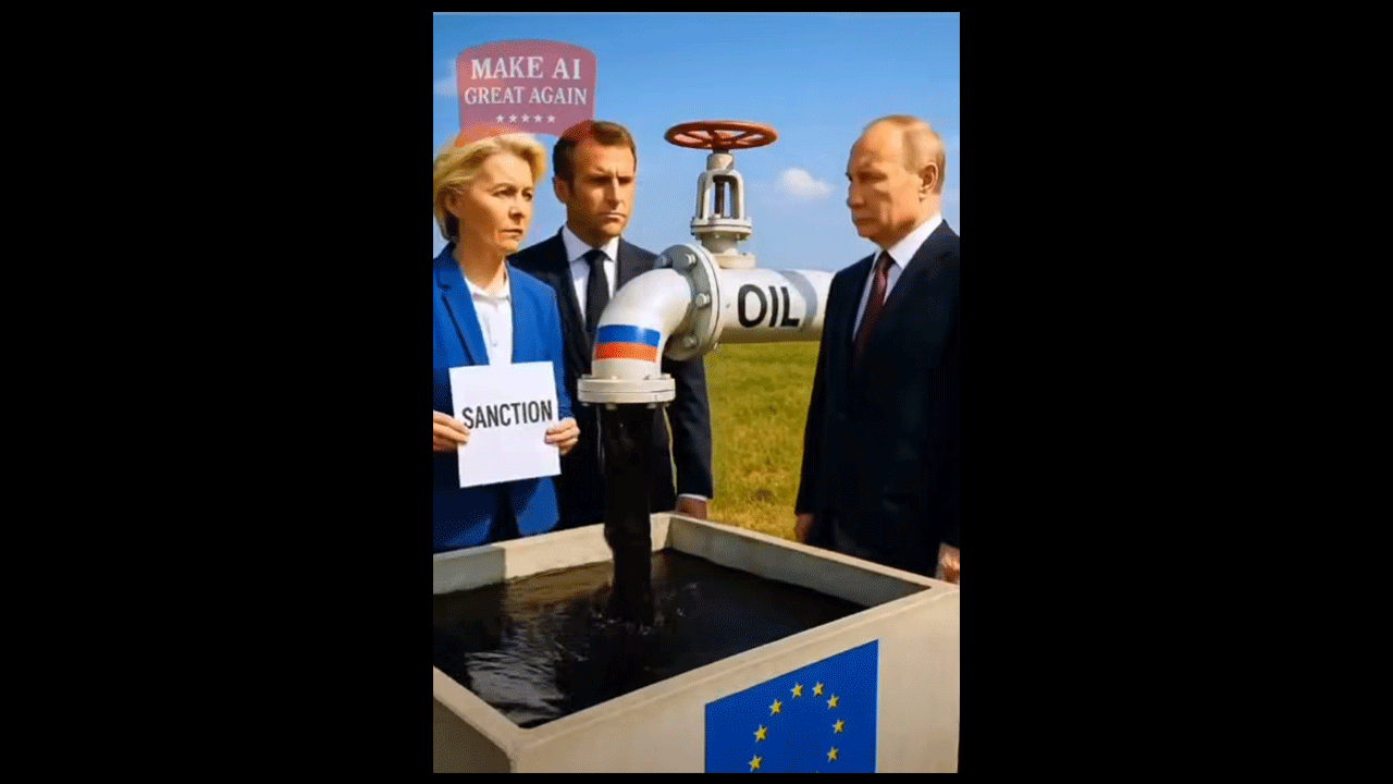 Güldürürken düşündüren görüntüler! Putin ve Trump’ın restleşmesi hiç böyle anlatılamamıştı