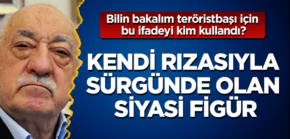Gülen, “kendi rızasıyla sürgünde olan siyasi figür”müş