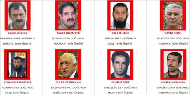 Gülen, kırmızı bültenle aranan en yaşlı terörist