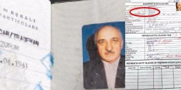 Gülen'in asıl mesleği pasaportta yazıyor
