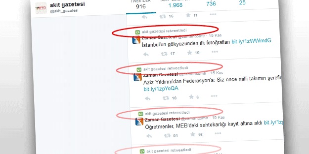 Gülen'in trollleri çakma Akit hesapları açmaya başladı