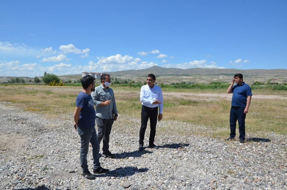 Gülşehir Belediye Başkan Çiftci Sadabad Parkında incelemelerde bulundu 
