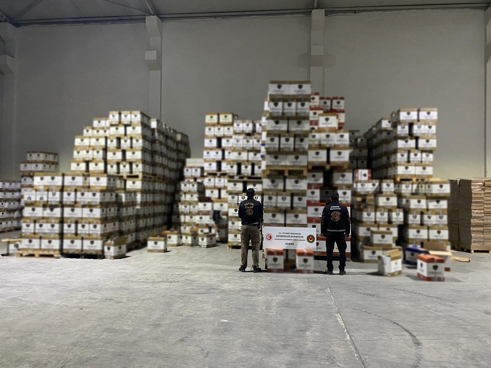 Gümrük Muhafaza ekiplerinden sigara kaçakçılarına darbe