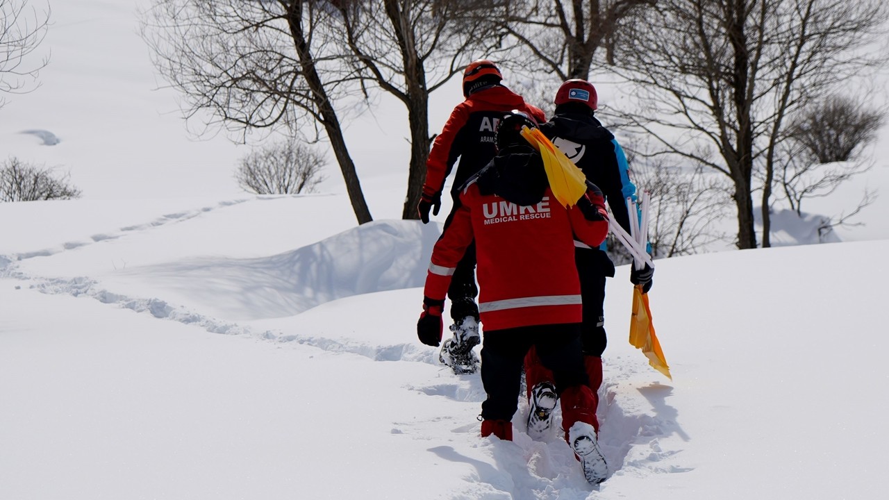 Gümüşhane’de çığ tatbikatı