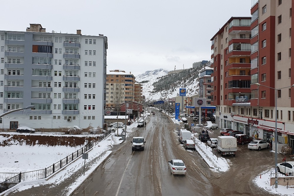 Gümüşhane’de kar yağışı 