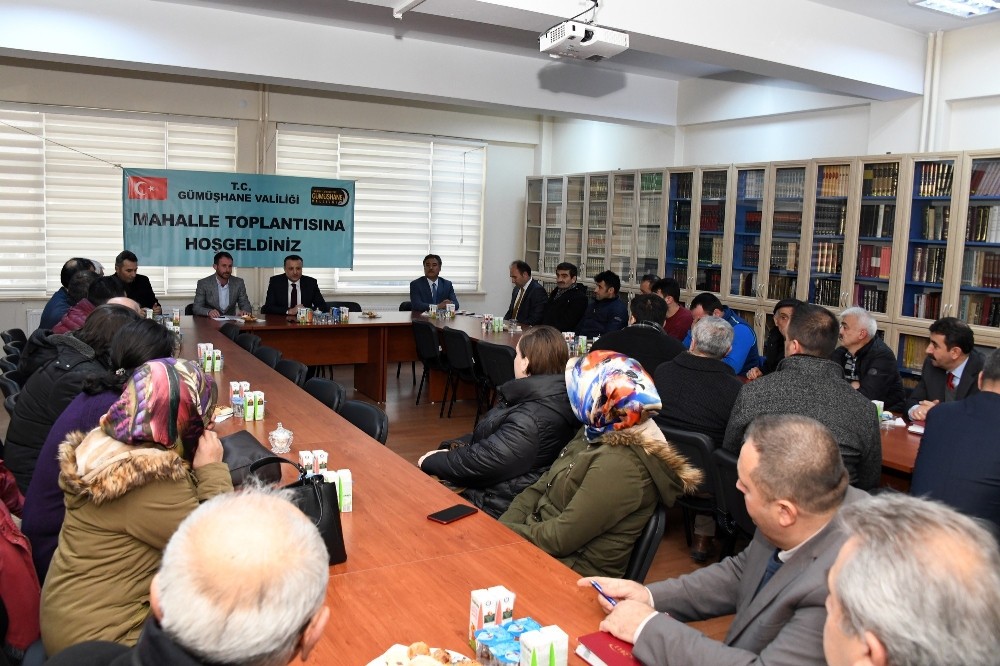 Gümüşhane’de mahalle toplantıları devam ediyor 
