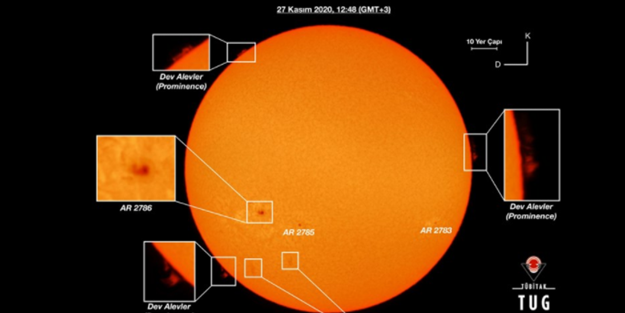 Türkiye'den tespit edildi... Güneş'te Dünya'dan büyük leke görüntülendi!