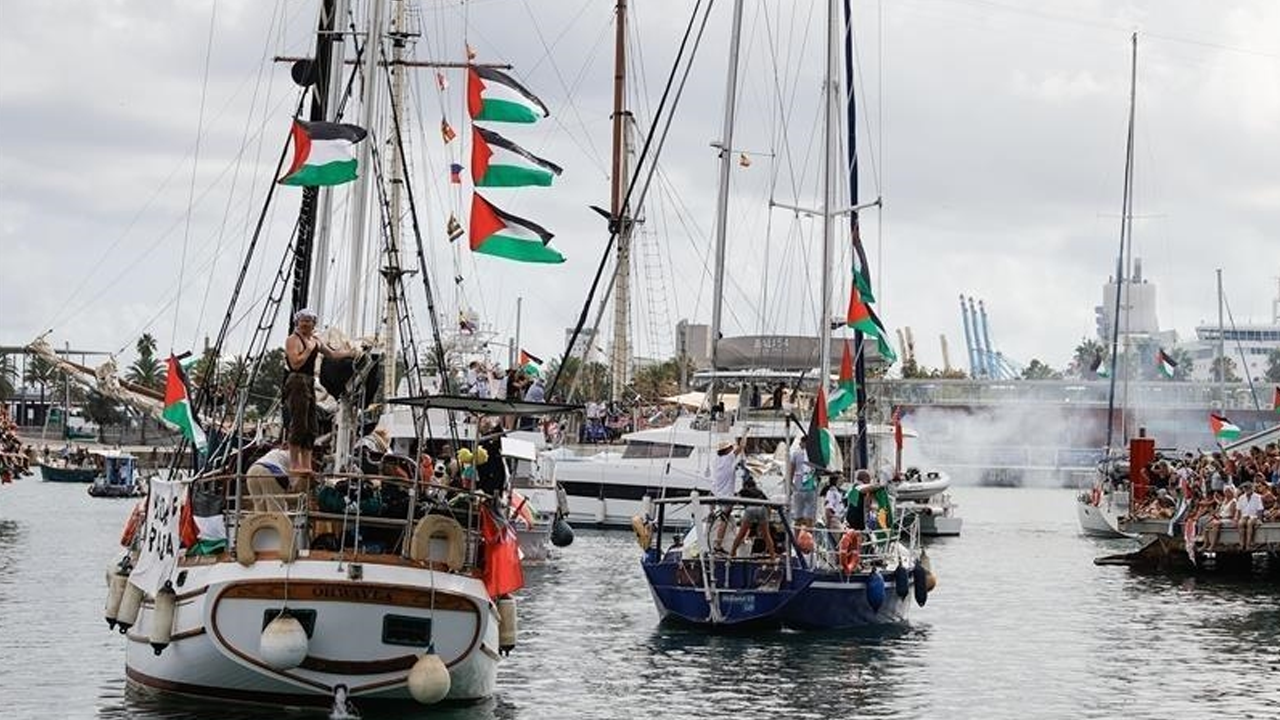 Güney Afrika'da İsrail'in Küresel Sumud Filosu'na saldırısı protesto edildi