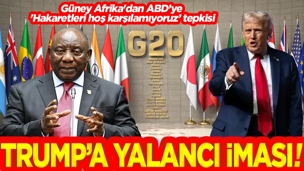 Güney Afrika'dan ABD’ye 'Hakaretleri hoş karşılamıyoruz’ tepkisi Trump'a yalancı iması