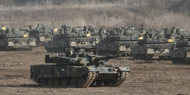 Güney Kore, Kuzey Kore'ye tatbikatla cevap verdi