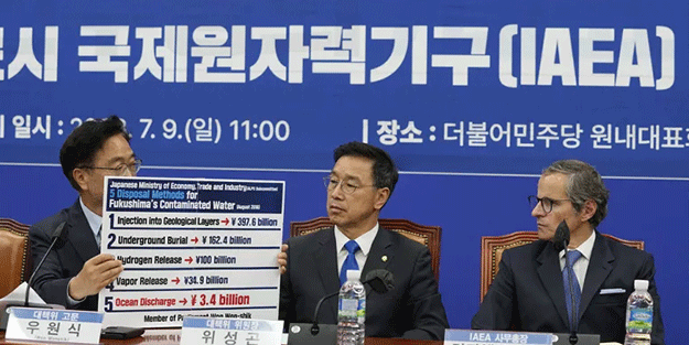 Güney Kore'den radyoaktif suyun denize boşaltılmasına tepki! "Su güvenli ise Japonlar içsin"