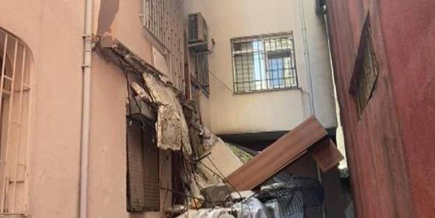 Güngören'de balkon çöktü! 5 katlı bina mühürlenerek boşaltıldı