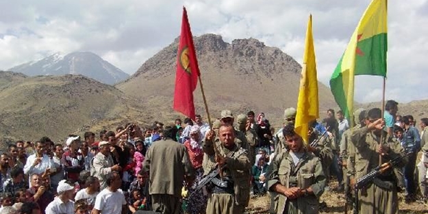 PKK güpe gündüz şov yaptı!