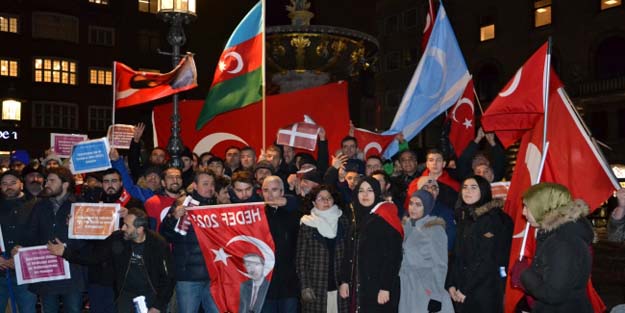 Gurbetçilerden 'Zeytin Dalı Harekatı'na büyük destek