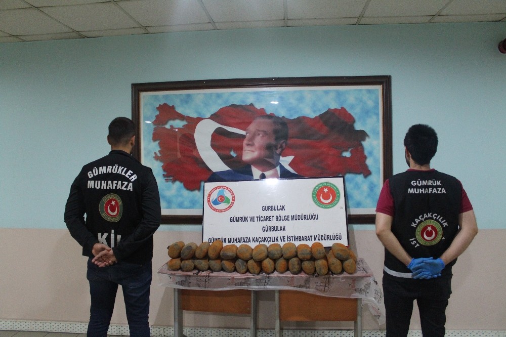 Gürbulak’ta 73 kilogram Afyon sakızı yakalandı 