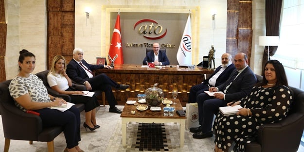 Gürcistan Büyükelçisi ATO Başkanı Baran’ı ziyaret etti