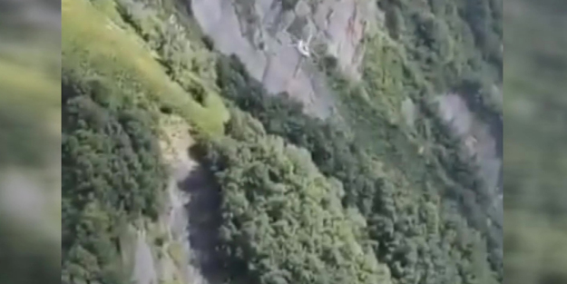 Gürcistan'da helikopter düştü! 8 ölü