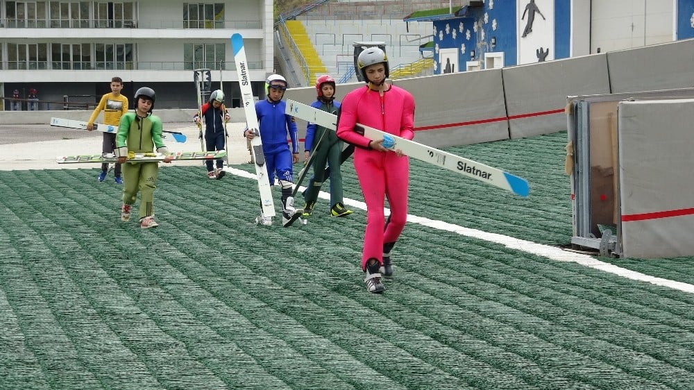 Gürcü sporcuların kamp için tercihi Erzurum oldu 