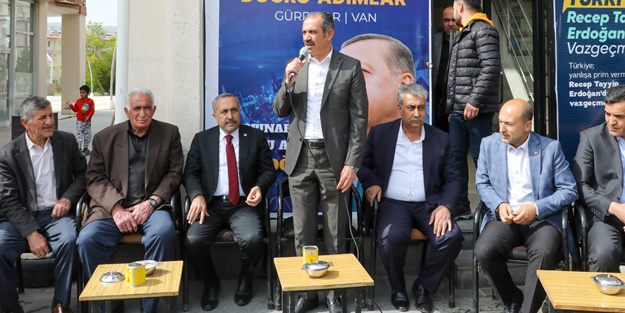 Gürpınar’da Cumhurbaşkanı Erdoğan’ın "seçim ofisi" coşkuyla açıldı