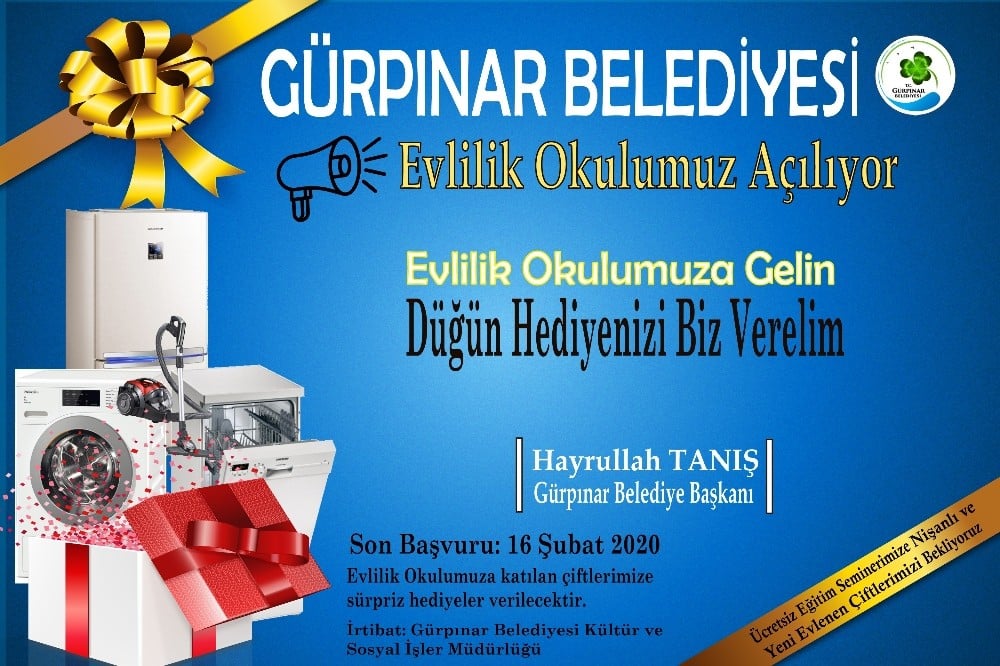 Gürpınar’da evlilik okulu açılıyor 