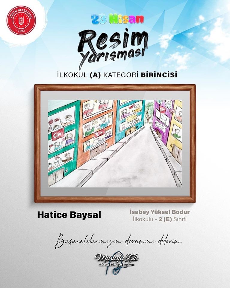 Gürsu’da resim yarışması sonuçlandı 