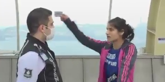Güvenlik görevlisine skandal sözler!