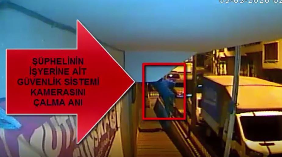 Güvenlik kameralarını bile çalan hırsızlar yine kameralara yakalandı 
