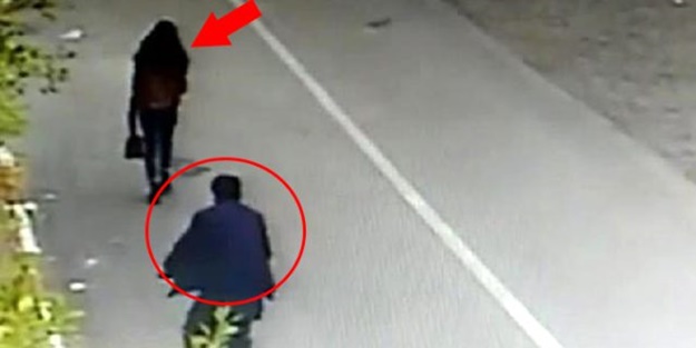 Güvenlik kamerasına yakalandı! Liseli kıza dehşeti yaşattı