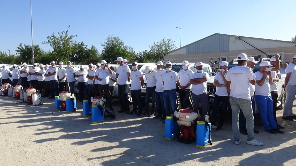 Güzeloğlu’ndan ilaçlama birimine ziyaret 