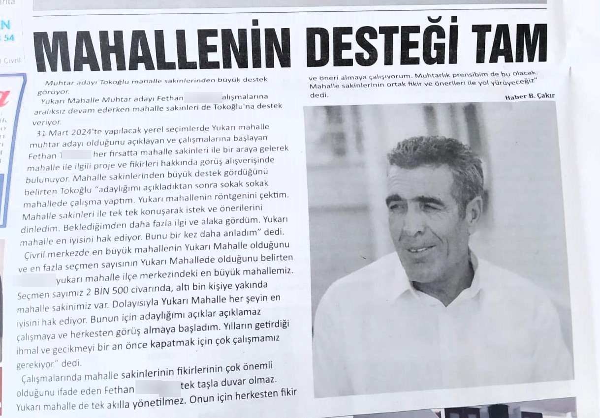 Habere yapılan yorumu beğenmeyen muhtar adayı dehşet saçtı!