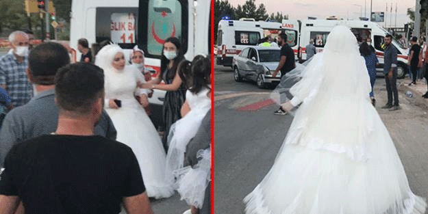 Haberi alan gelin düğünü bırakıp ambulansa koştu