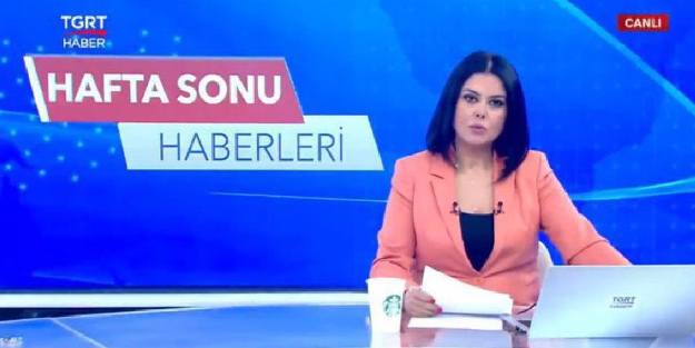 Haberleri Starbucks bardağıyla sunan TGRT spikeri kapı dışarı edildi