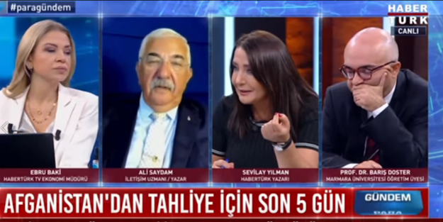 Habertürk canlı yayınında 'Taliban' tartışması!