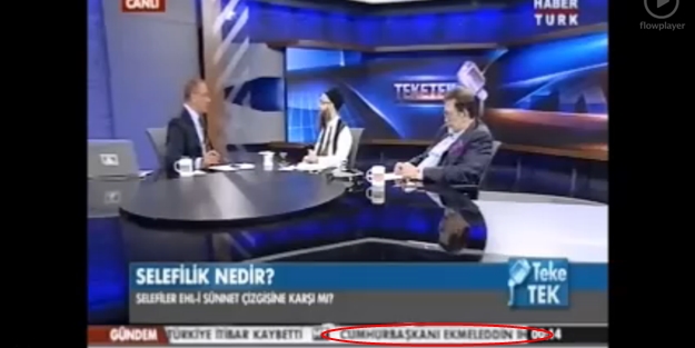 Habertürk'ten tuhaf altyazı: Cumhurbaşkanı Ekmeleddin!