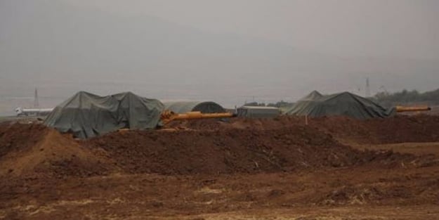 Habur’da tankların üzeri branda ile kapatıldı