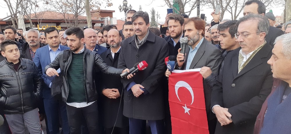 Hacı Bayram Veli Camii’nde İdlib şehitleri için dua edildi 