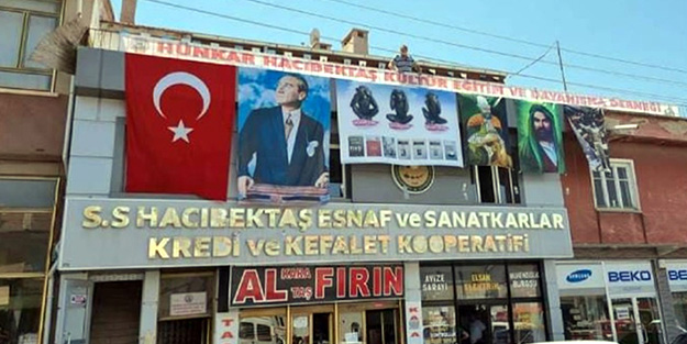 Hacı Bektaş Veli Derneği'nden yakışıksız eylem!