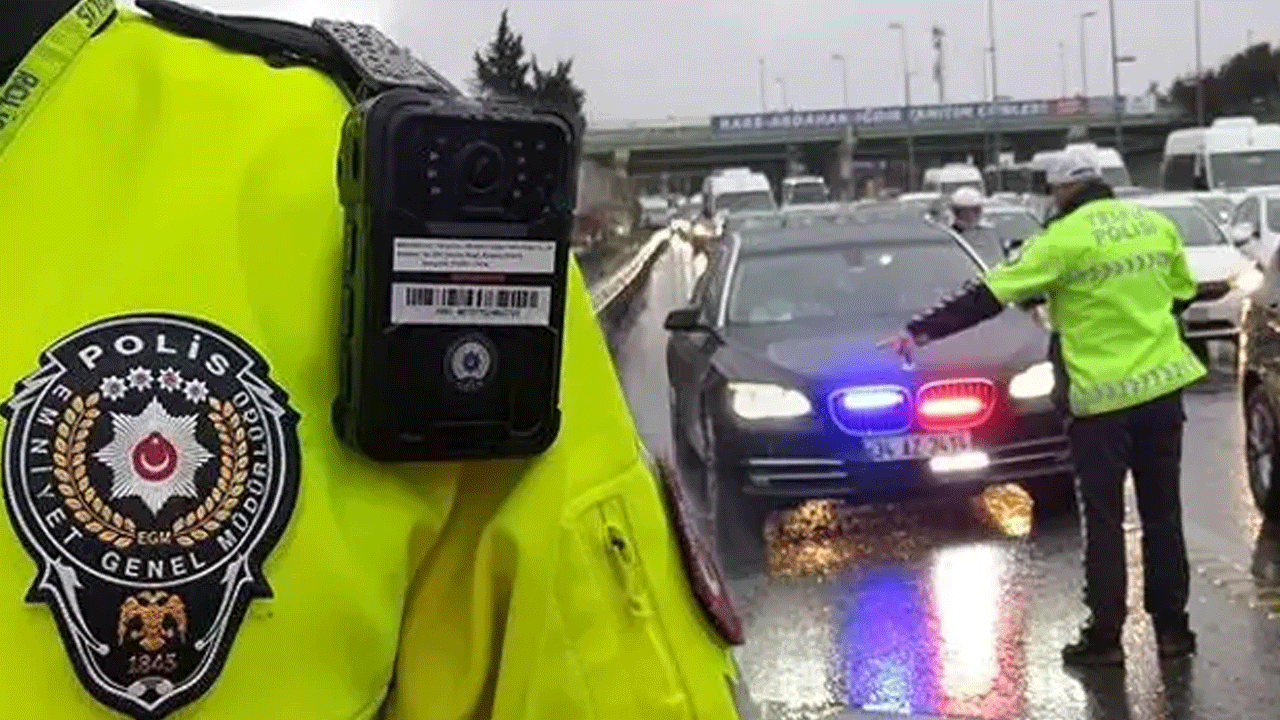 Hadi bir daha kullan bakalım: Rize’de çakarlı aracın sürücüsüne ve şirkete 276 bin lira ceza kesildi