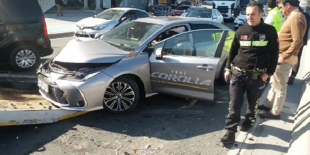 Hadımköy'de trafik kazası: 1 yaralı
