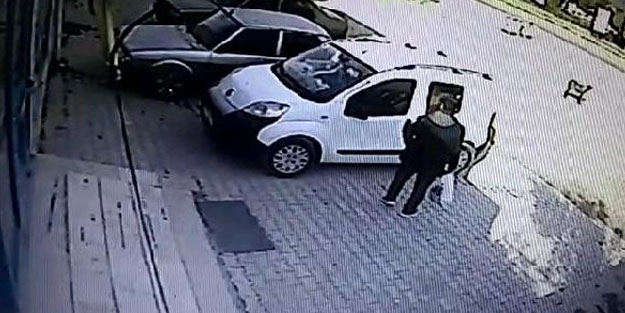 Hafif ticari aracın çarptığı yavru köpek öldü, anne köpek yaralı